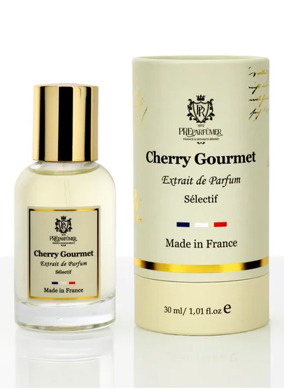 PREPARFUMER From France Cherry Gourmet 30ml - Floral Fruity Gourmand Scent - Luxury Fragrance with Cherry & Almond - Long Lasting With Jasmine Notes