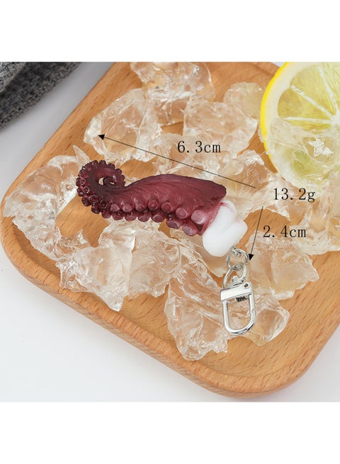 Simulation Autumn Sashimi Model Squid Beard Grilled Iron Plate Squid Small Octopus Props Octopus Squid Dried Grilled Fish-Color:Squid Whiskers (door Buckle)-Specifications:As Shown In The Picture Size