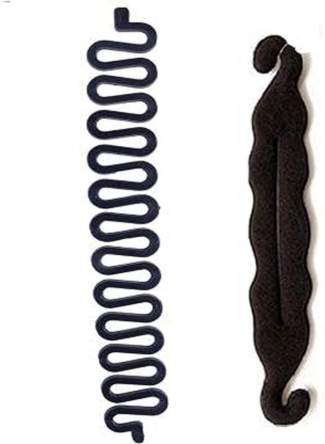 Stylazo Hair Bun Maker And Braids Tools Hair Accessories For Women Hair Styling Accessories For Women, Black Hair Accessory Set (Black) - Image 3