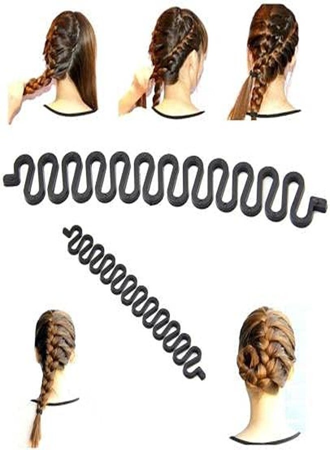 Stylazo Hair Bun Maker And Braids Tools Hair Accessories For Women Hair Styling Accessories For Women, Black Hair Accessory Set (Black) - Image 4