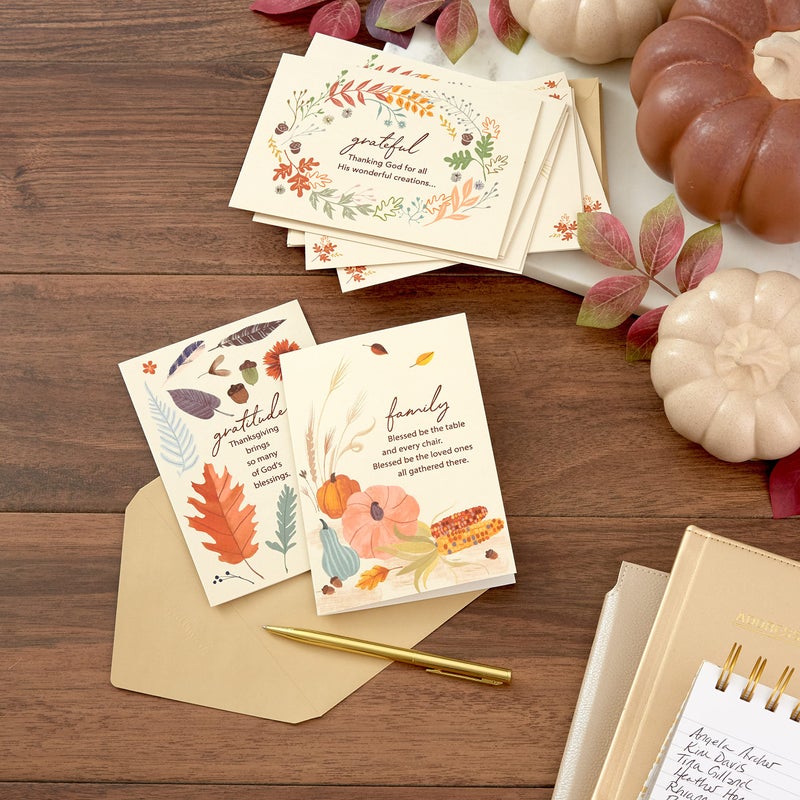 Hallmark Religious Thanksgiving Cards Assortment  Blessings (36 Assorted Cards with Envelopes) - Image 2