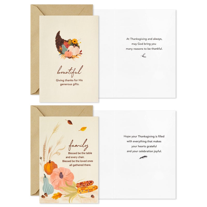 Hallmark Religious Thanksgiving Cards Assortment  Blessings (36 Assorted Cards with Envelopes) - Image 5