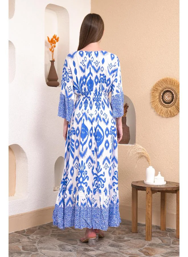 Hoxton Gal Floral Print Maxi Dress
