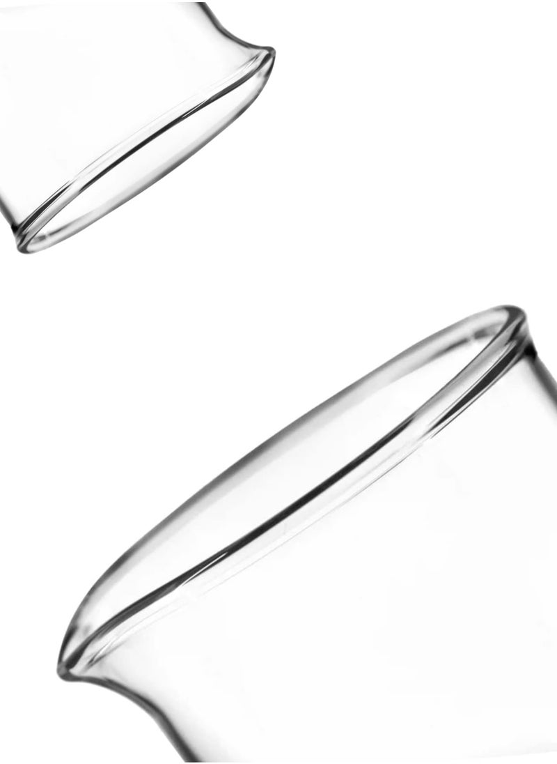 King Mariot Set of 6 King Mariot 500ml Glass Beaker | Graduated Borosilicate 3.3 | High Temperature Resistance | Pour Spout  - Image 3