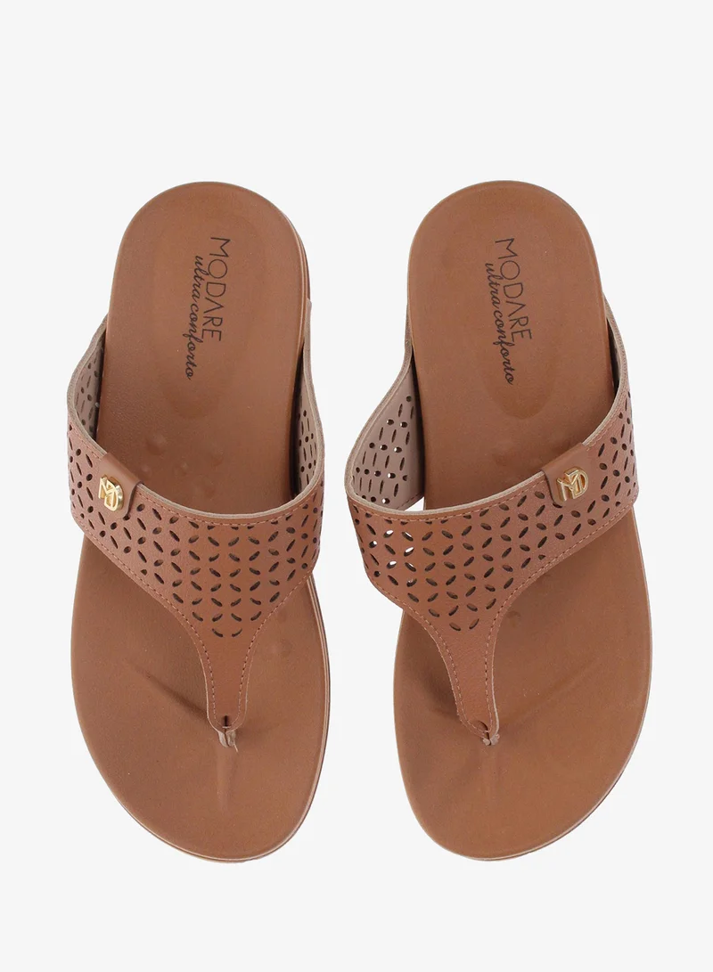 Modare Camel Modare Women’s Flat Summer Footwear – Lightweight Slip-On Comfort with Stylish Casual Design for Women | Best Price UAE