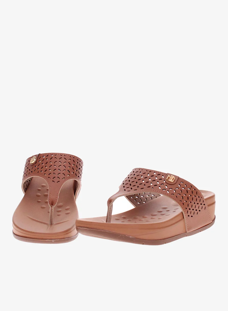 Modare Camel Modare Women’s Flat Summer Footwear – Lightweight Slip-On Comfort with Stylish Casual Design for Women | Best Price UAE