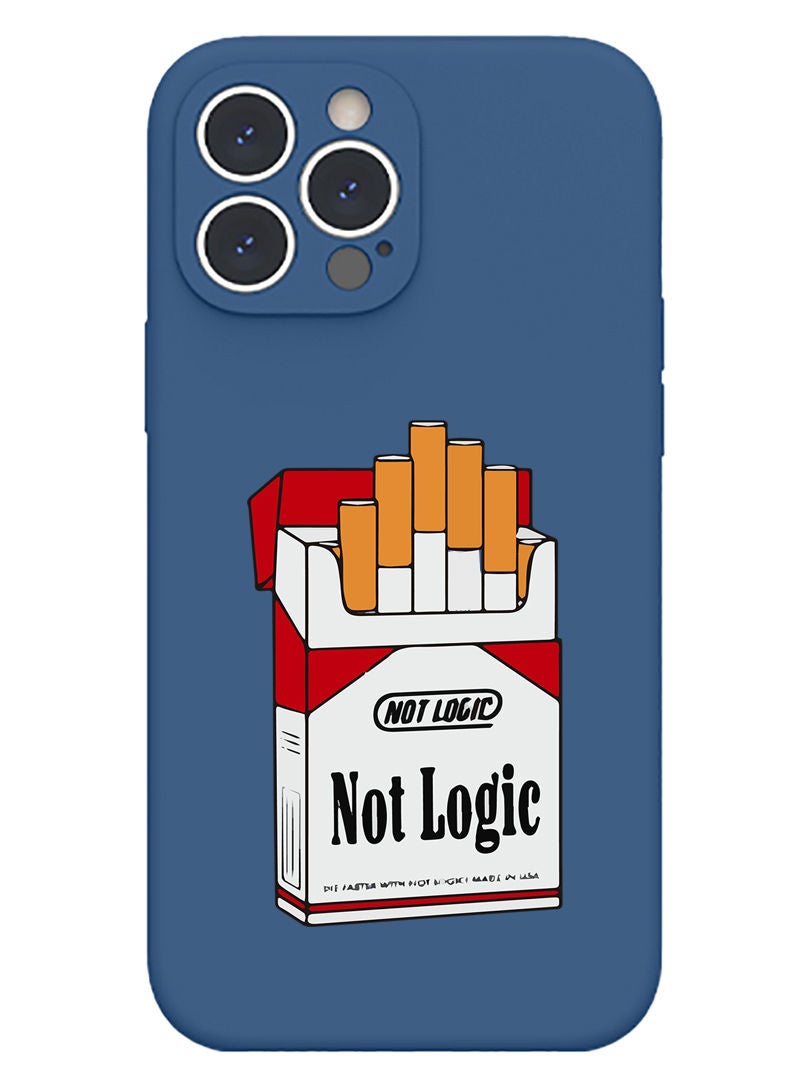 Theodor Protective Slim Fit Case Liquid Silicone Cover with Full Body Protection Anti-Scratch Shockproof Case For iPhone 12 Pro Max Blue  - Not Logic - Image 1