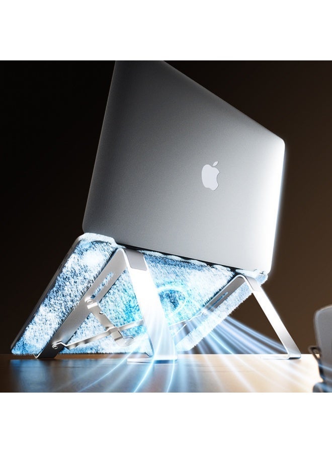 Laptop Stand for Desk, Adjustable Laptop Riser ABS+Silicone Foldable Portable Laptop Holder, Ventilated Cooling Notebook Stand for MacBook Pro Air, Lenovo, Dell, HP, Laptops,Tablet - Image 5