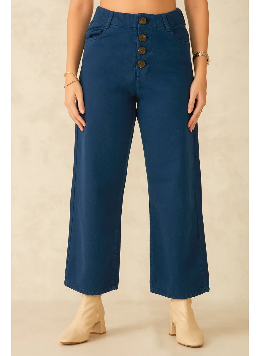فيرجيو Virgio Rio Dark Blue High Waist Jeans