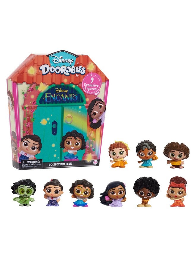 Just Play Disney Doorables Encanto Collection Peek, 9 Collectible Figurines in a Casa Madrigal-Themed Box, Kids Toys for Ages 5 Up by Just Play - Image 1