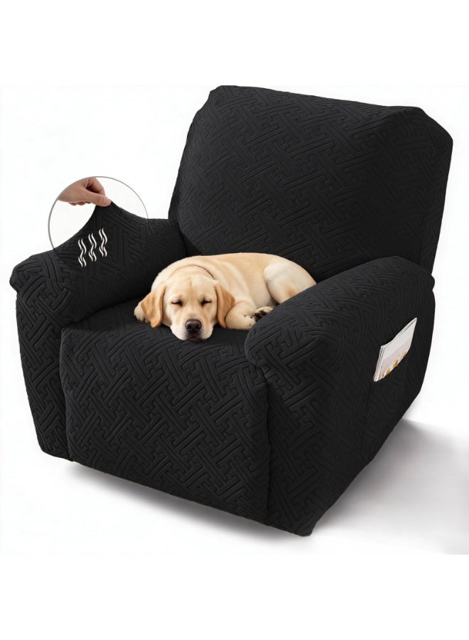 Stretch Single Sofa Cover Slipcover Soft Universal All Season Cover Anti-Slip Wear-Resistant Furniture Protector - Image 1