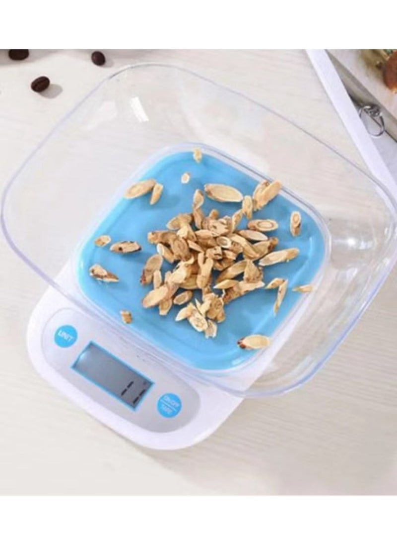 Denx DX3603 Digital Kitchen Scale – 1g Accuracy, 5kg Capacity – Sleek Design, Battery Operated - Image 4