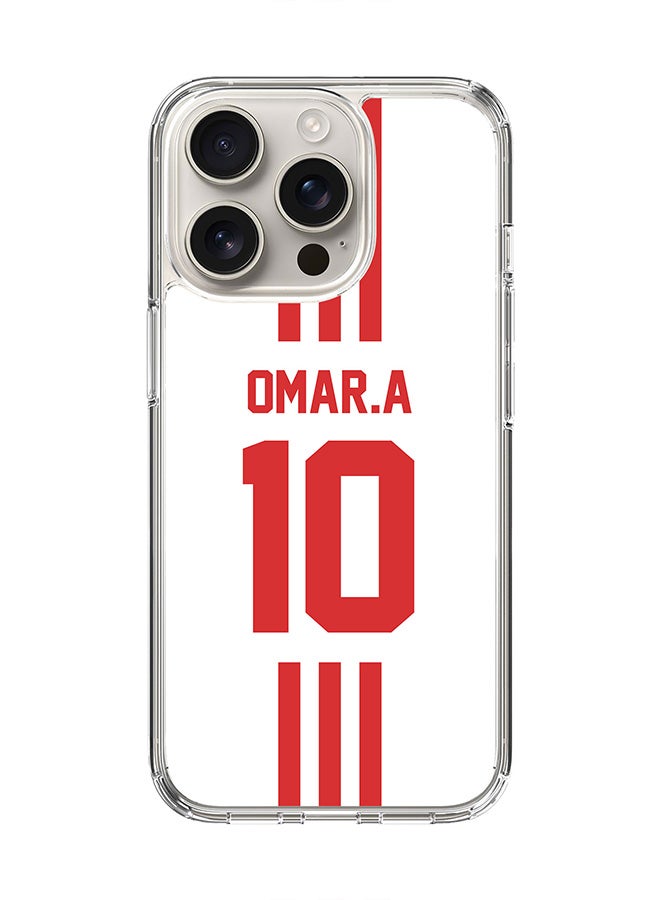 Stylizedd For iPhone 16 Pro Case [Compatible with MagSafe] Slim Magnetic cover Clear Phone Case - Football Team - UAE, Omar.A - Image 1
