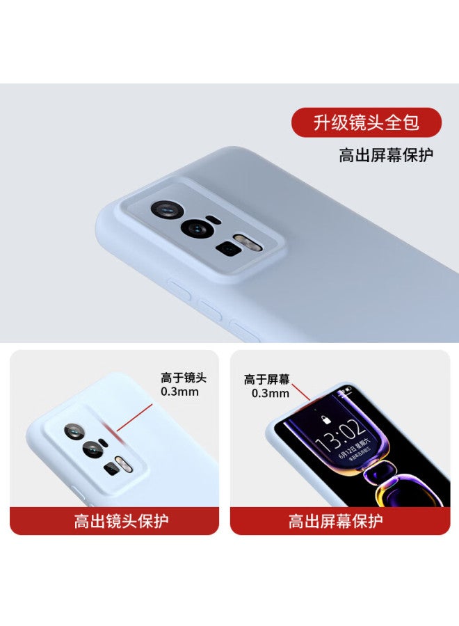 Shangsu Liquid Silicone Soft Case For Redmi K60/k60 Pro, Full Protection Cover With Lens, Anti-drop, Anti-fingerprint, Simple Design, Black - Image 2