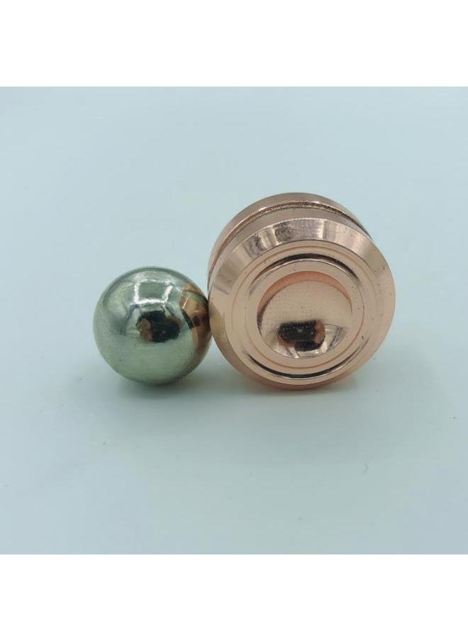 Satellite Magnet Gyro Decompression Toy Orbiter Fidget Toy Fingertip Yo-yo Decompression Leisure-Color:Full Rose (Body Plus Ball)-Specifications:Ball Diameter 16mm * Body Diameter 24mm