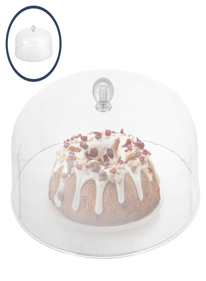 KICHOUSE Transparent Acrylic Food Cake Cover 9 Inch Dome Dish Cover for Cakes Pies and Desserts Ideal for Home Parties and Picnics - Image 2