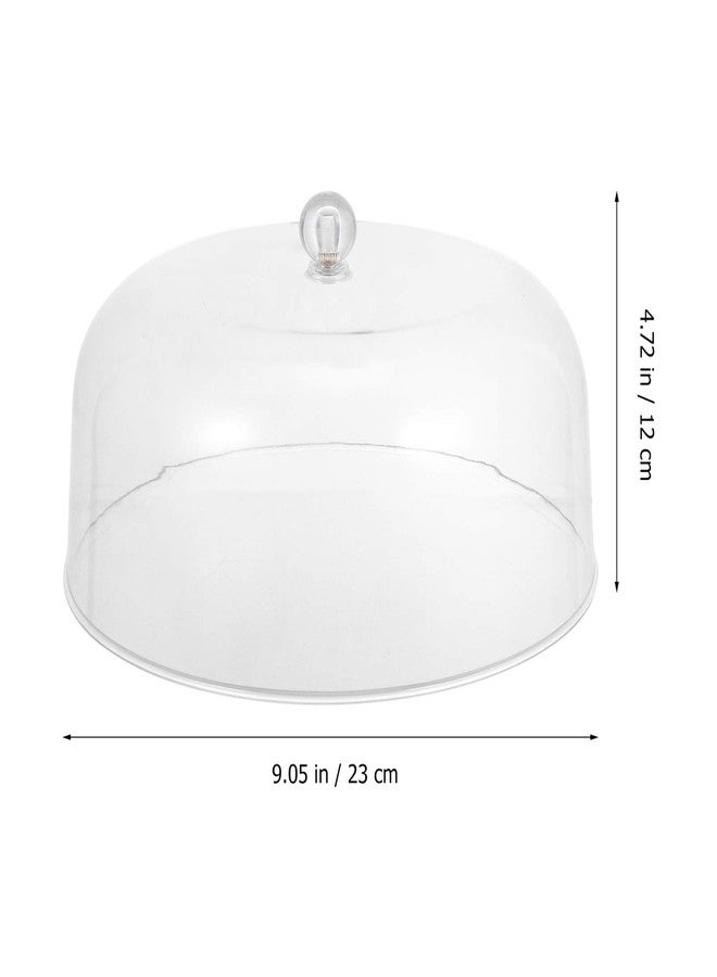 KICHOUSE Transparent Acrylic Food Cake Cover 9 Inch Dome Dish Cover for Cakes Pies and Desserts Ideal for Home Parties and Picnics - Image 3
