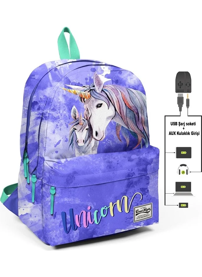 CORAL HIGH 23422 Backpack with USB-Aux Socket