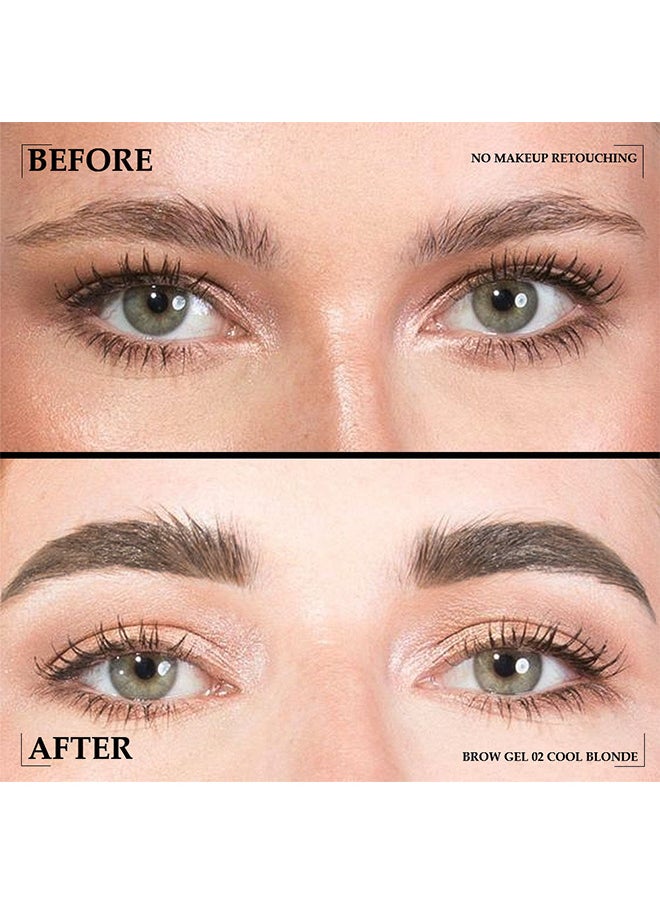 DNM - Tinted Thickening Brow Mascara - Brow Fast Sculpt - Waterproof Transfer-Proof - Brush To Fill In Eyebrows And Cover Gray Hairs - Cruelty Free (Cool Blonde) - Image 1