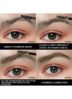 DNM Tinted Thickening Brow Mascara - Brow Fast Sculpt - Waterproof Transfer-Proof - Brush To Fill In Eyebrows And Cover Gray Hairs - Cruelty Free (Cool Blonde)  - Image 4