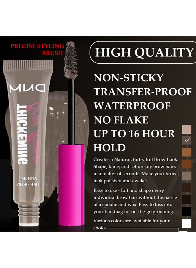 DNM - Tinted Thickening Brow Mascara - Brow Fast Sculpt - Waterproof Transfer-Proof - Brush To Fill In Eyebrows And Cover Gray Hairs - Cruelty Free (Cool Blonde) - Image 1