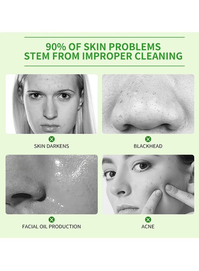 MEJISOO Acne Facial Clwanser, Centella Asiatica Soothing Face Cleanser, Oil Control Anti-Acne, Deep Pore Clean Facial Hydrating Moisturizing 100ml - Image 3