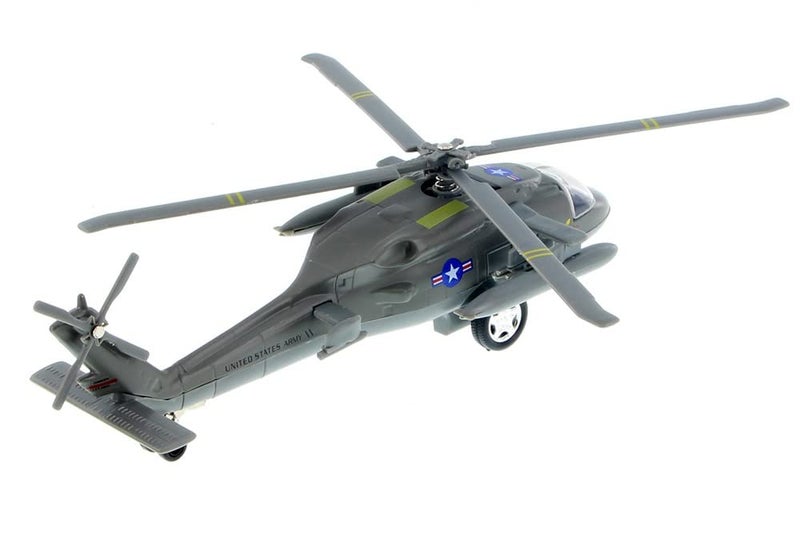 Playmaker Toys U.S. Army Sikorsky UH-60 Black Hawk Helicopter 10" Die Cast Metal Model Toy (1 at Random, Color May Very) - Image 4