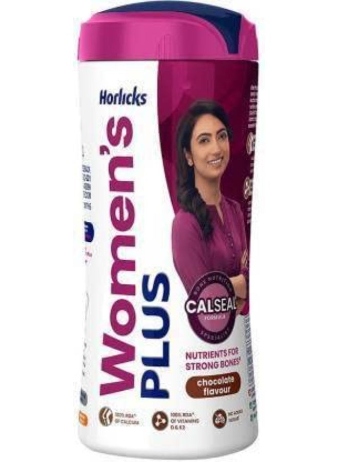 HORLICKS Women's Plus Chocolate Flavour Energy Drink (400 g, Chocolate Flavored) - Image 1