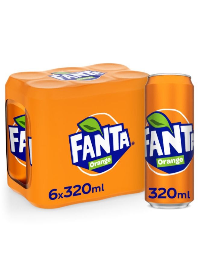 Fanta Orange Carbonated Soft Drink Cans - Image 2