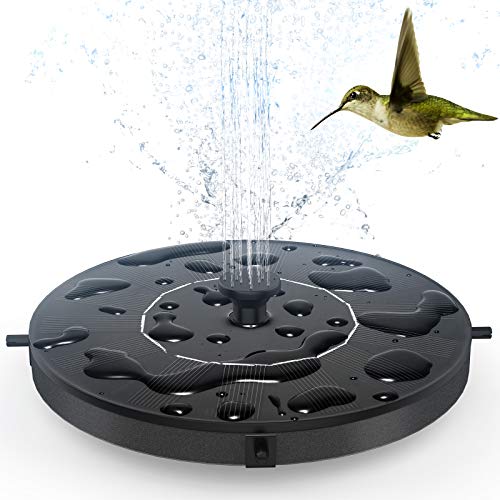 AUTGA Solar Fountain, Floating Solar Powered Water Fountain Pump for Bird Bath, Garden, Pond, Pool, Outdoor (1W) - Image 1