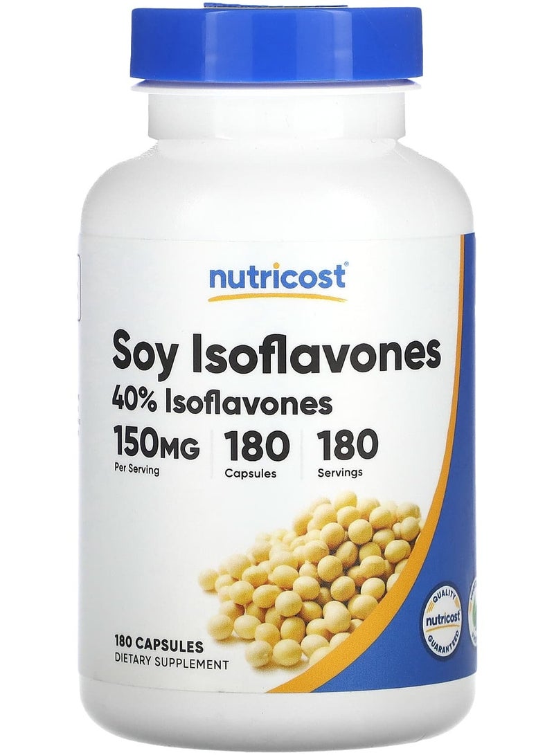 Nutricost إيزوفلافونات الصويا، 150 ملغ، 180 كبسولة