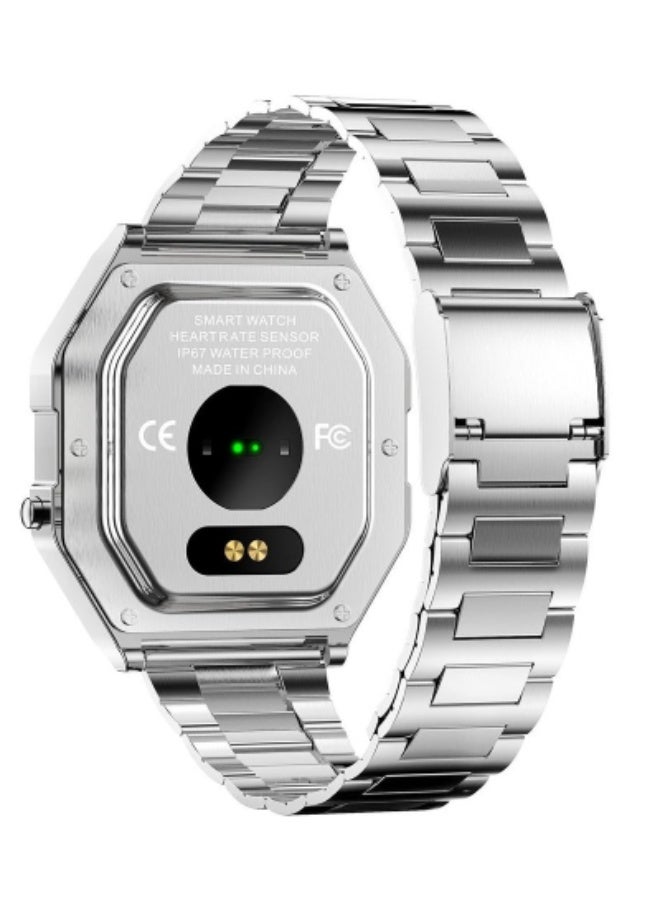 KW18 Smart Watch for Men with Heart Rate & Blood Pressure Monitor, GPS Fitness Tracker, IP67 Waterproof Stainless Steel Sports Smartwatch with Sleep Tracking & Message Notifications for Android & iOS - Image 4