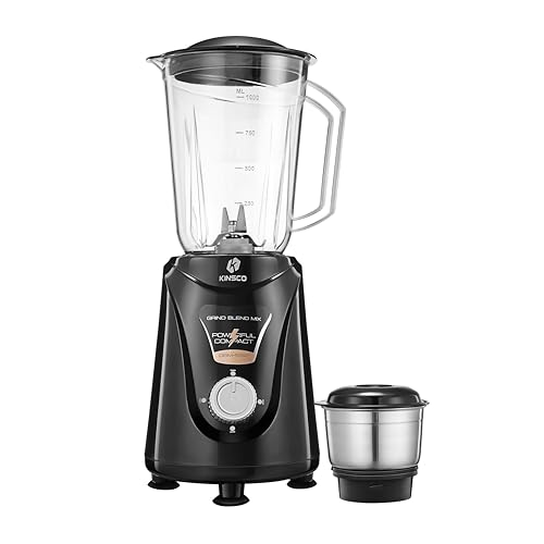 Kinsco 550W Blender Mixer with 2 Jars | Heavy Duty Motor for Daily Grinding and Blending | Strong Steel Blades | Home and Kitchen | Black (2) - Image 1