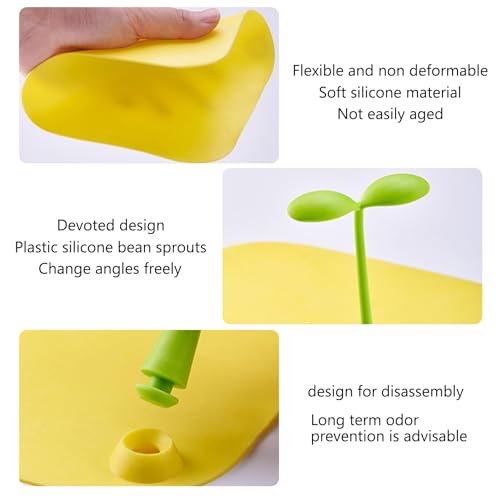 piercing 4 Pcs Drain Cover, Bathroom Drain Cover, Bathroom Sink and Shower Drain Protector, Hair Catcher for Home & Travel Use - Image 2