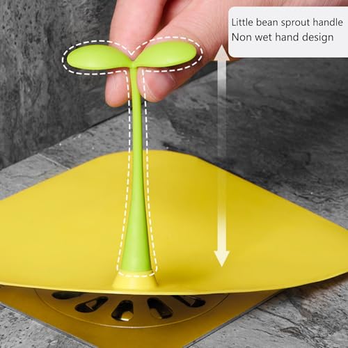 piercing 4 Pcs Drain Cover, Bathroom Drain Cover, Bathroom Sink and Shower Drain Protector, Hair Catcher for Home & Travel Use - Image 3