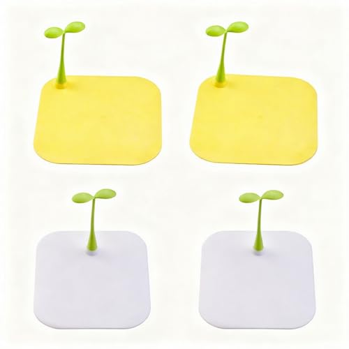 piercing 4 Pcs Drain Cover, Bathroom Drain Cover, Bathroom Sink and Shower Drain Protector, Hair Catcher for Home & Travel Use - Image 1