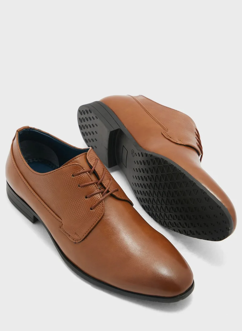 Robert Wood Snake Print Formal Lace Ups