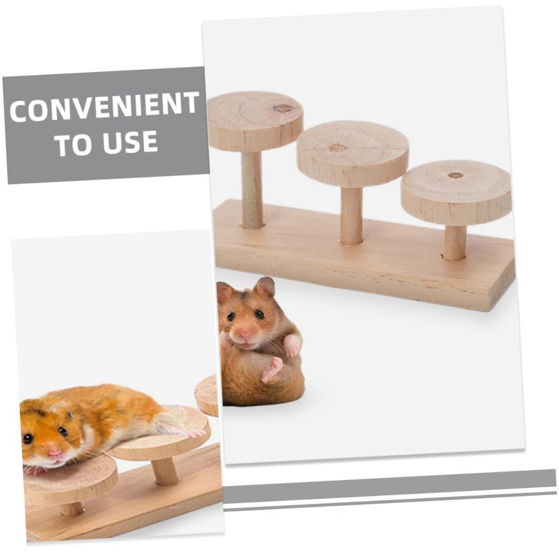 Wooden Parrot Ladder Platform with Climbing Ropes Creative Bird Toy Accessories - Image 4