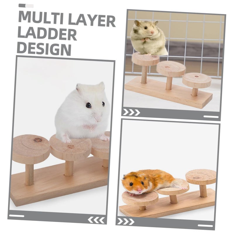 Wooden Parrot Ladder Platform with Climbing Ropes Creative Bird Toy Accessories - Image 5