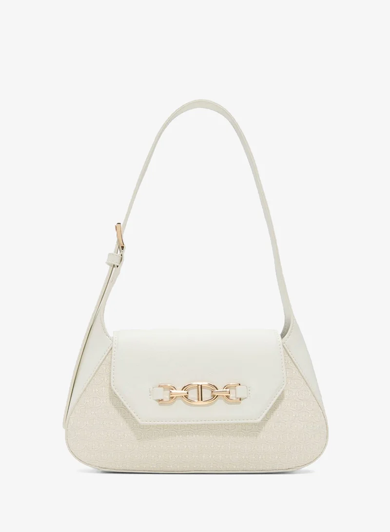 ALDO RHIANON Metal Accent Flap Shoulder Bag