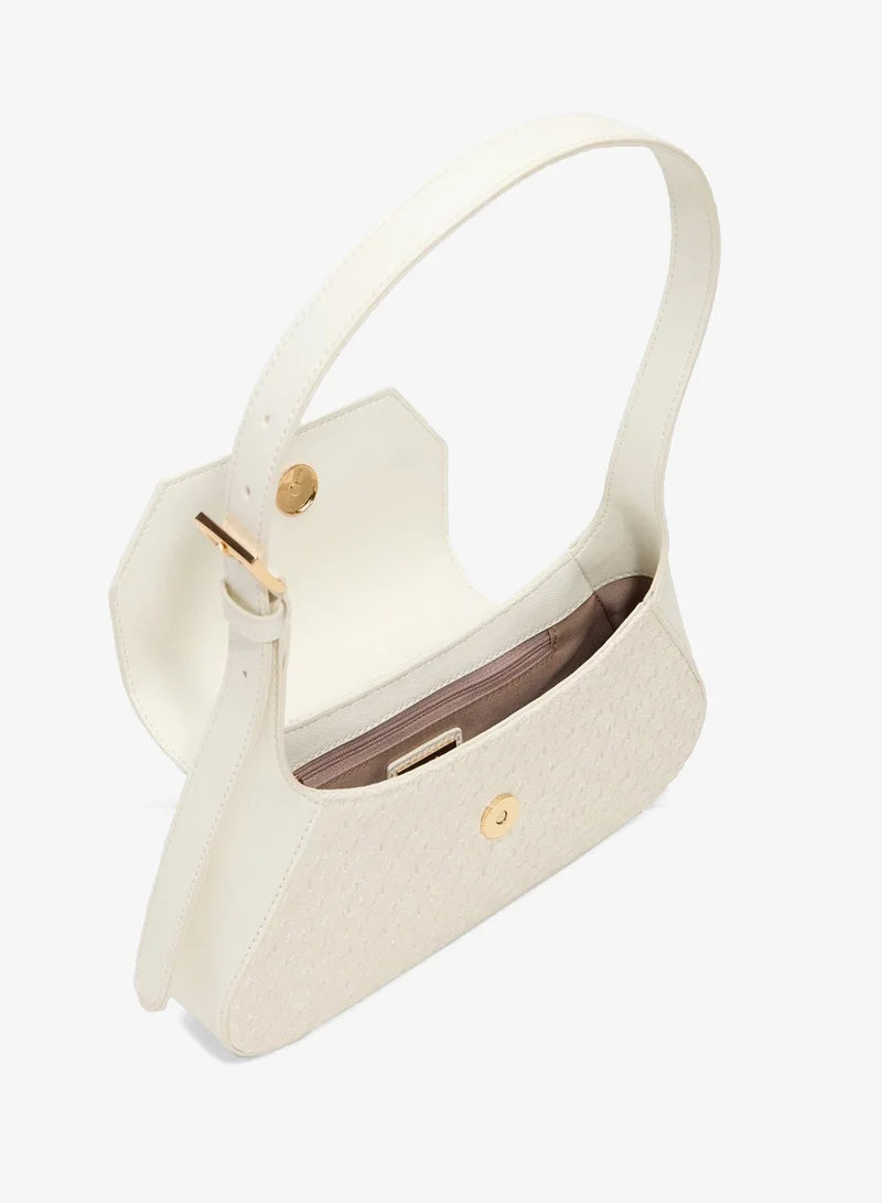ALDO  RHIANON Metal Accent Flap Shoulder Bag for Women | Best Price UAE