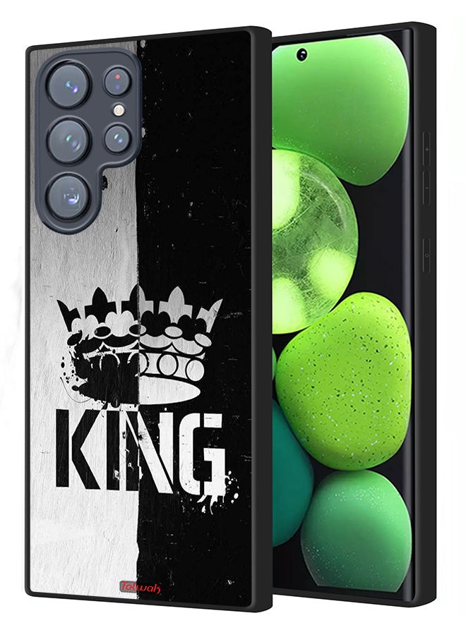 Tolwak Samsung Galaxy S22 Ultra 5G Protective Case Cover King Vintage - Image 1