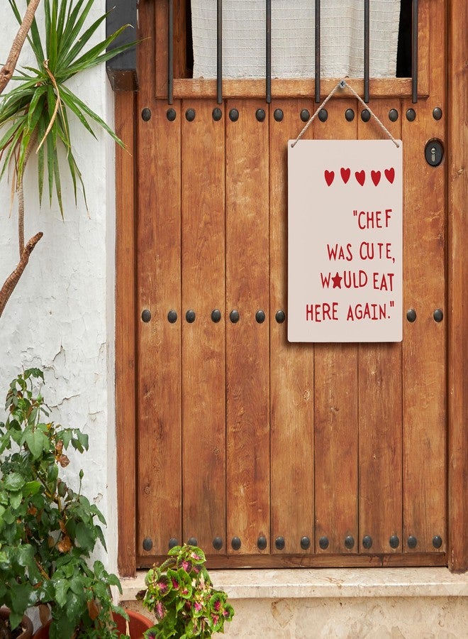 FUGWN Chef was Cute Would Eat Here Again Restaurant Kitchen Hanging Wooden Signs 8x10, Eat Sign, Kitchen Signs, Kitchen Decor, Eat Signs Kitchen Decor, Kitchen Wall Decors, Restaurant Decors - Image 3