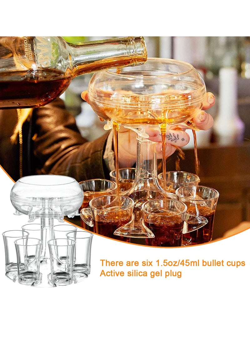 general Acrylic Wine Dispenser Set with 6 Glasses - Elegant & Practical Unbreakable Juice Dispenser, Beer Dispenser for Party - Image 5