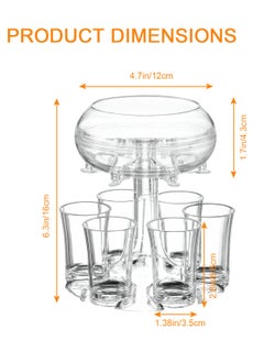 Beverage Dispenser for Beverage Transfer, 6-Cup Dispenser Holder, Perfect for Clubs Home Bars, Casual Happy Hours - pzsku/ZC4E3F1E1E2660BA6108CZ/45/_/1726047357/1cb4b8c5-3ef2-47d2-9fb5-55005e4a5635