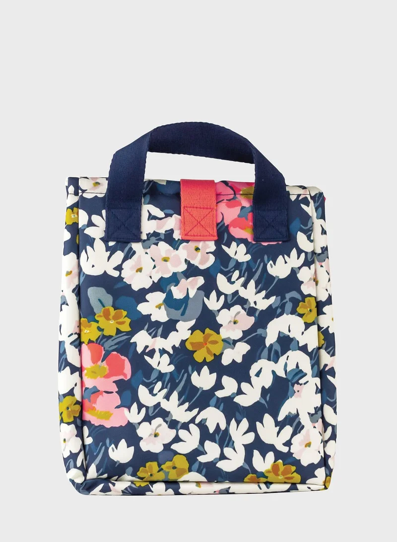 Joules Floral Roll Top Lunch Bag