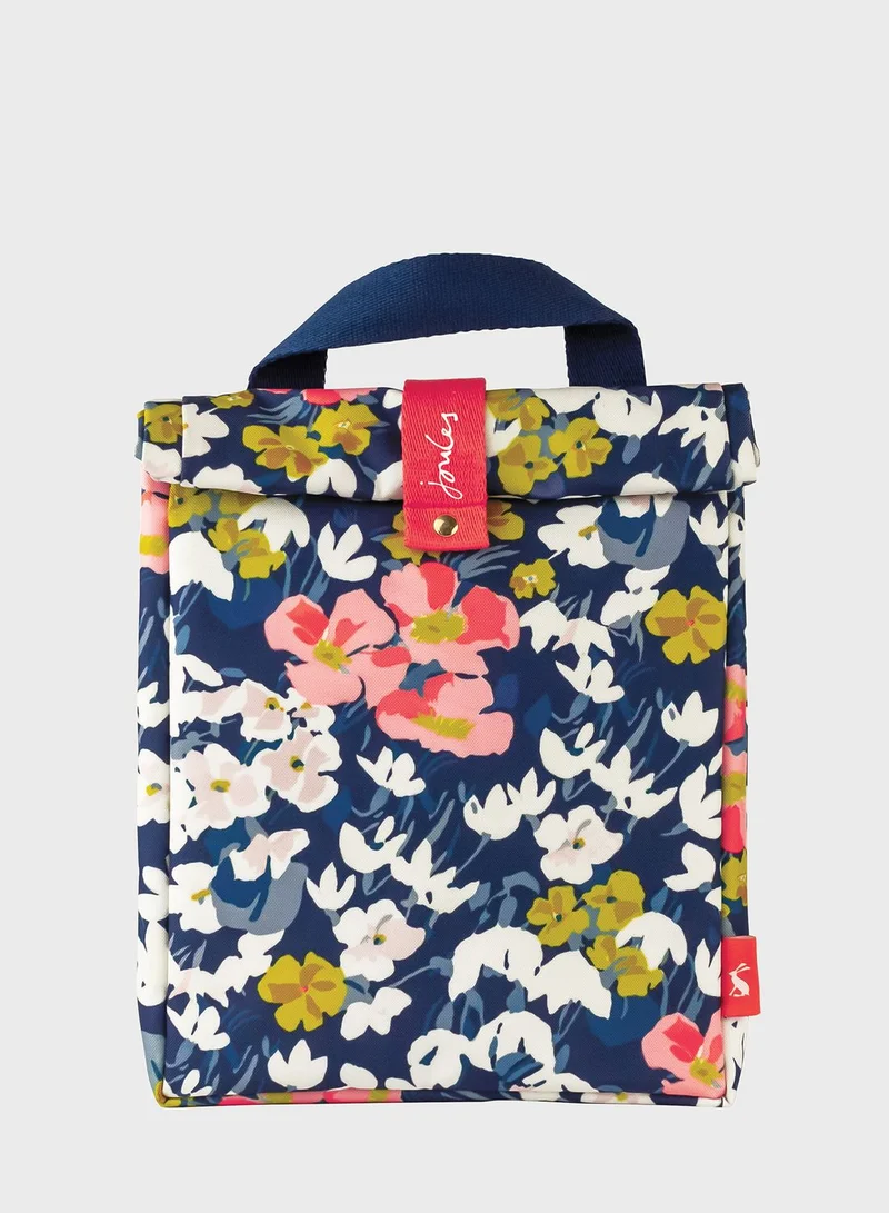 Joules Floral Roll Top Lunch Bag