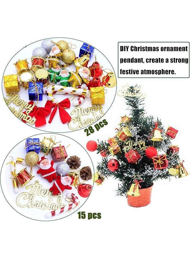 صندوق هدايا مكون 43 قطعة لزينة شجرة الكريسماس - Image 3