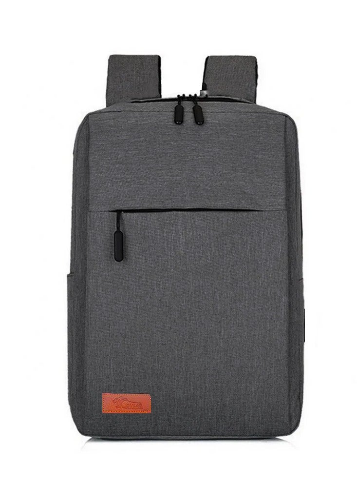 كوجار حقيبة ظهر كمبيوتر محمول COUGAR-EGY حقيبة ظهر كمبيوتر محمول رفيعة للمدرسة والسفر حقيبة ظهر كمبيوتر محمول، حقيبة كمبيوتر محمول للسفر والعمل والجامعة للنساء والرجال للجنسين (رمادي غامق) الموديل: s33 - Image 1