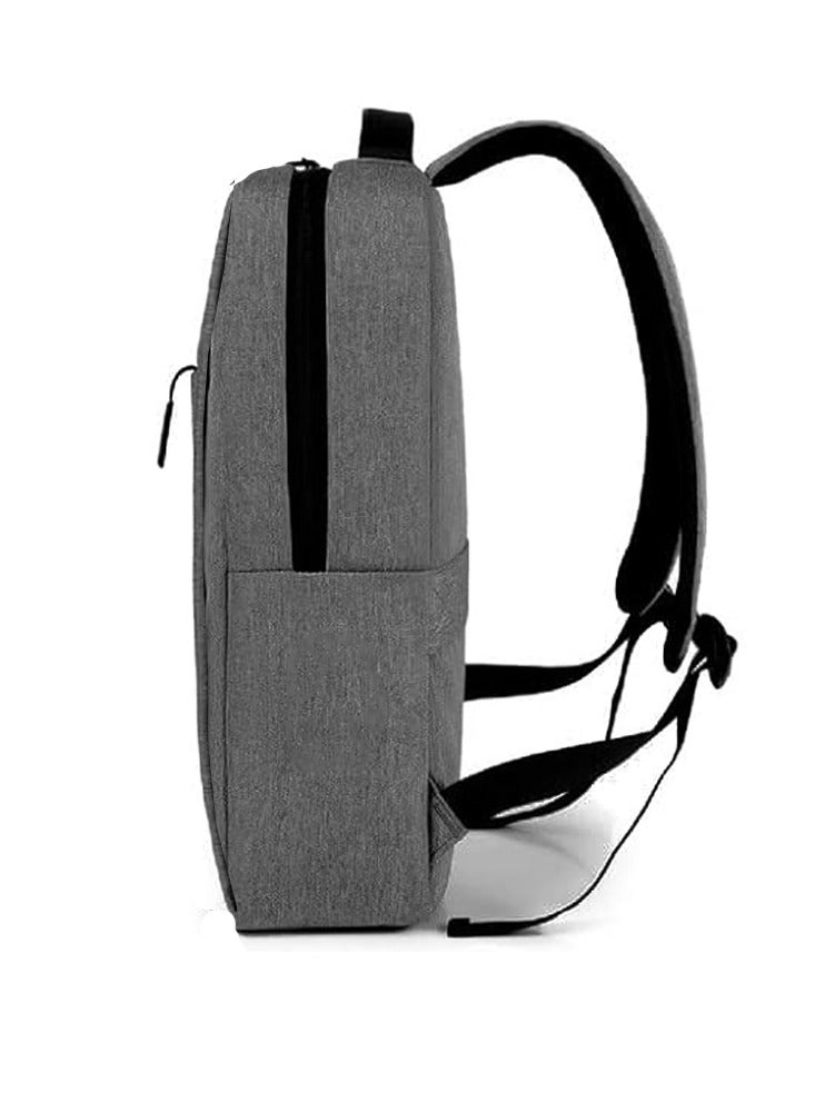 كوجار حقيبة ظهر كمبيوتر محمول COUGAR-EGY حقيبة ظهر كمبيوتر محمول رفيعة للمدرسة والسفر حقيبة ظهر كمبيوتر محمول، حقيبة كمبيوتر محمول للسفر والعمل والجامعة للنساء والرجال للجنسين (رمادي غامق) الموديل: s33 - Image 3